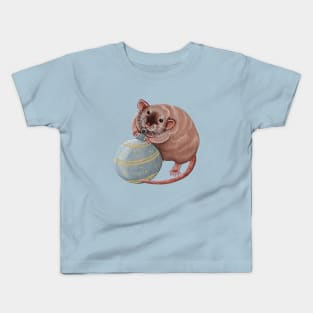 Golden Siamese Rat with Bauble Kids T-Shirt